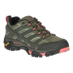 Merrell Moab 2 GORE-TEX Damen Trekkingschuhe Dunkelgrün/pink/dunkelgrau