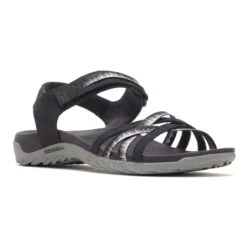 Merrell Terran 3 Cush Cross Damen Sandalen Schwarz/weiß