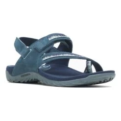 Merrell Terran 3 Cush Convert Post Damen Sandalen Blau