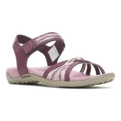 Merrell Terran 3 Cush Cross Damen Sandalen Rosa/grau