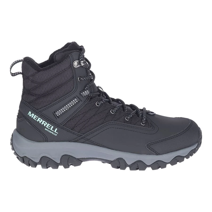 Merrell Thermo Akita Mid Waterproof Damen Stiefel Schwarz 3 Merrell Thermo Akita Mid Waterproof Damen Stiefel Schwarz