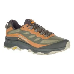 Merrell Moab Speed GORE-TEX Trekkingschuhe Grün/orange/schwarz