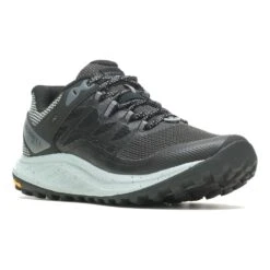 Merrell Antora 3 GORE-TEX Damen Trailrunningschuhe Grau/türkis