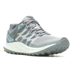 Merrell Antora 3 GORE-TEX Damen Trailrunningschuhe Grau/hellblau
