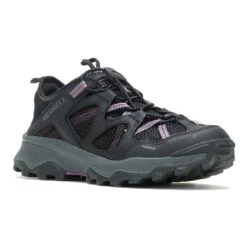 Merrell Speed Strike Leather Sieve Damen Sandalen Schwarz/lila