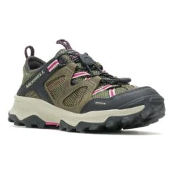 Merrell Speed Strike Leather Sieve Damen Sandalen Braun/rosa/schwarz
