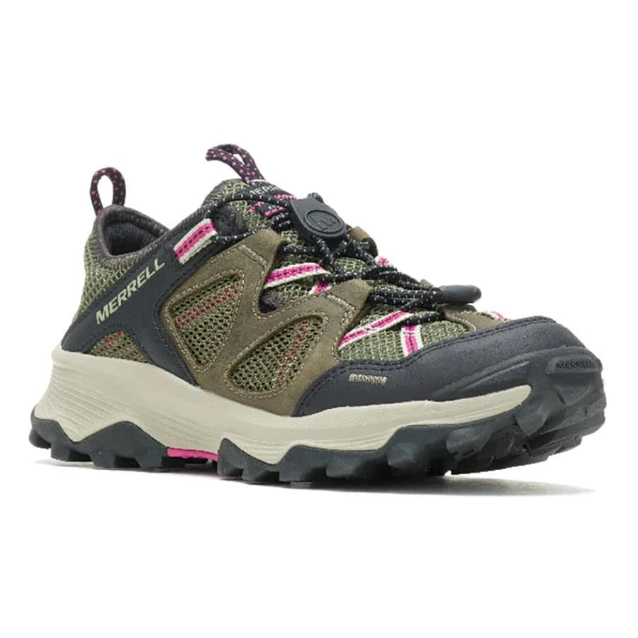 Merrell Speed Strike Leather Sieve Damen Sandalen Braun/rosa/schwarz 3 Merrell Speed Strike Leather Sieve Damen Sandalen Braun/rosa/schwarz