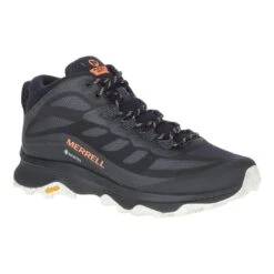 Merrell Moab Speed Mid GORE-TEX Wanderschuhe Schwarz/orange