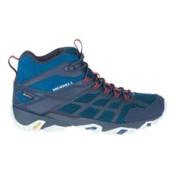 Merrell Moab FST 2 Mid GORE-TEX Wanderschuhe Blau/Rot/Weiß