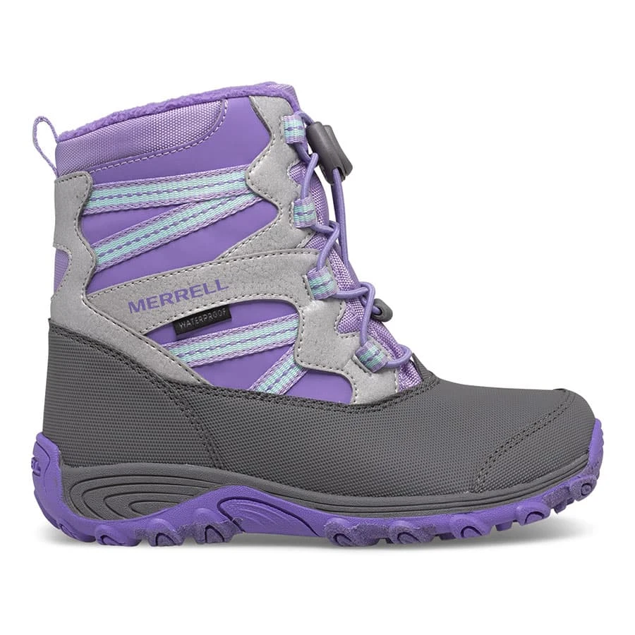 Merrell Outback Snow Boot Waterproof Kinder Stiefel Grau/lila 3 Merrell Outback Snow Boot Waterproof Kinder Stiefel Grau/lila