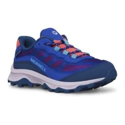 Merrell Moab Speed Low Waterproof Kinder Trekkingschuhe Blau/rot
