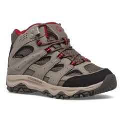 Merrell Moab 3 Mid Waterproof Kinder Wanderschuhe Beige/rot/braun